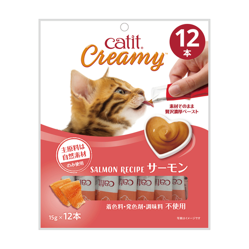 Catit Creamy サーモン 12本入の画像